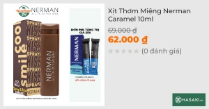 Xịt Thơm Miệng Nerman Caramel 10ml