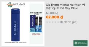 Xịt Thơm Miệng Nerman Vị Việt Quất Đá Xay 10ml