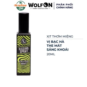 Xịt Thơm Miệng Wolf On Vị Bạc Hà The Mát Sảng Khoái 20ml