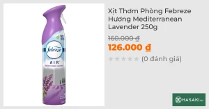 Xịt Thơm Phòng Febreze Hương Mediterranean Lavender 250g