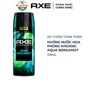 Xịt Thơm Toàn Thân Axe Hương Nước Hoa Aqua Bergamot 135ml