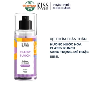 Xịt Thơm Toàn Thân Kiss My Body Classy Punch 88ml