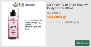 Xịt Thơm Toàn Thân Kiss My Body Hottie 88ml
