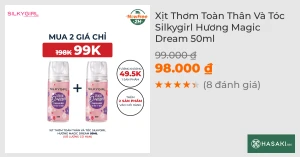 Xịt Thơm Toàn Thân Và Tóc Silkygirl Hương Magic Dream 50ml