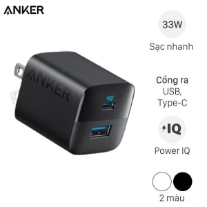 Adapter Sạc Type C IQ3 33W Anker A2331