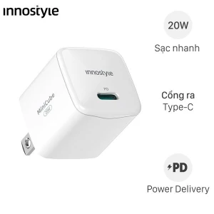 Adapter Sạc Type C PD 20W Innostyle Ultra Minicube IMC20PD