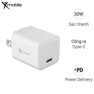 Adapter Sạc Type C PD GaN 30W Xmobile DS051A