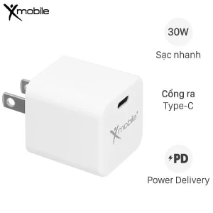 Adapter Sạc Type C PD GaN 30W Xmobile DS230