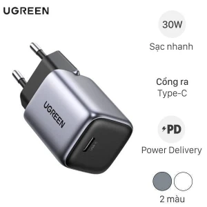 Adapter Sạc Type C PD QC 4.0 GaN 30W Ugreen Nexode CD319