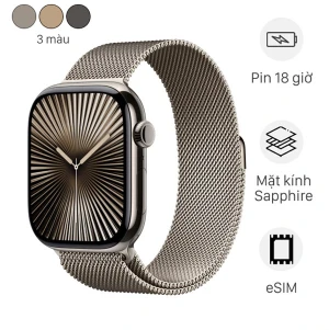 Apple Watch Series 10 GPS Cellular 42mm viền Titanium dây Milan