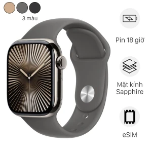 Apple Watch Series 10 GPS Cellular 42mm viền Titanium dây thể thao