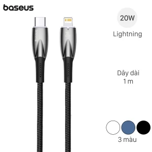 Cáp Type C - Lightning 1m Baseus Glimmer CB000022