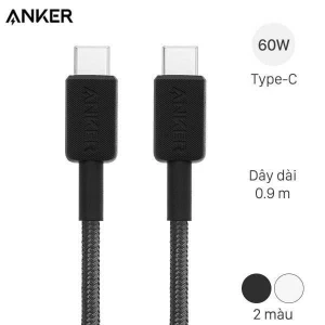 Cáp Type C - Type C 0.9m Anker 322 A81F5