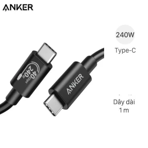 Cáp Type C - Type C 240W 40 Gbps 1m Anker 515 A8487