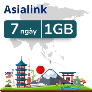 eSIM du lịch Airalo Asia 1GB/7 Ngày