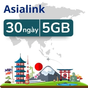 eSIM du lịch Airalo Asia 5GB/30 Ngày