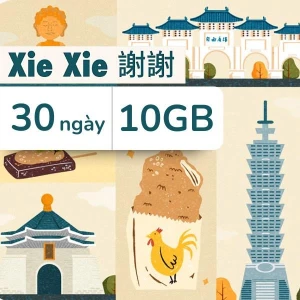eSIM du lịch Airalo Taiwan 10GB/30 Ngày