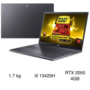 Laptop Acer Gaming Aspire 5 A515 58GM 51LB - NX.KQ4SV.002 (i5 13420H, 16GB, 512GB, RTX 2050 4GB, Full HD, Win11)