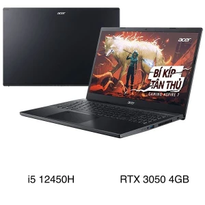 Laptop Acer Gaming Aspire 7 A715 76G 5806 - NH.QMFSV.002 (i5 12450H, 16GB, 512GB, RTX 3050 4GB, Full HD 144Hz, Win11)
