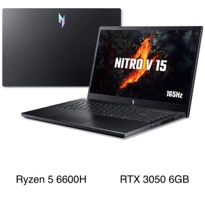Laptop Acer Gaming Nitro V 15 ANV15 41 R1JY - NH.QPFSV.001 (R5 6600H, 16GB, 512GB, RTX 3050 6GB, Full HD 165Hz, Win11)