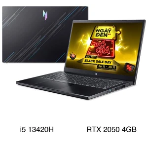 Laptop Acer Gaming Nitro V ANV15 51 53NE - NH.QNASV.002 (i5 13420H, 16GB, 512GB, RTX 2050 4GB, Full HD 144Hz, Win11)