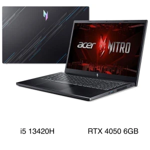 Laptop Acer Gaming Nitro V ANV15 51 55CA - NH.QN8SV.004 (i5 13420H, 16GB, 512GB, RTX 4050 6GB, Full HD 144Hz, Win11)
