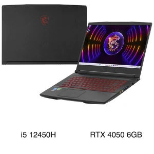 Laptop MSI Gaming GF63 Thin 12VE - 460VN (i5 12450H, 16GB, 512GB, RTX 4050 6GB, Full HD 144Hz, Win11)