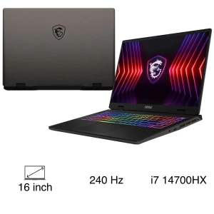 Laptop MSI Gaming Sword 16 HX B14VFKG - 045VN (i7 14700HX, 16GB, 1TB, RTX 4060 8GB, QHD 240Hz, Win11)
