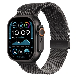 Apple Watch Ultra 2 2024 GPS Cellular 49mm Viền Titan Đen Dây Milanese S