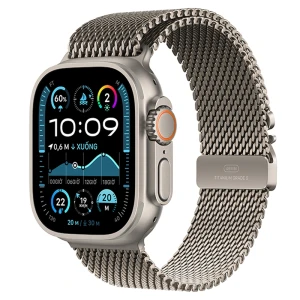 Apple Watch Ultra 2 2024 GPS Cellular 49mm Viền Titan Tự Nhiên Dây Milanese L