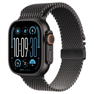 Apple Watch Ultra 2 GPS Cellular 49mm viền Titanium Đen Dây Đeo Milan - Medium