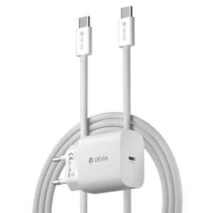 Bộ sạc nhanh Devia Smart Serie 30W 1 cổng kèm cáp Type C to Type C 1m