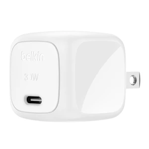 Củ sạc nhanh Belkin 30W 1 cổng Type C chuẩn PD/PPS Cubic Wall Charger