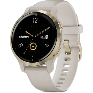 Đồng hồ thông minh Garmin Venu 2S, GPS, Wi-Fi, Vàng Hồng và Trắng, KOR/SEA_010-02429-73, Demo Vàng h chính hãng, giá rẻ