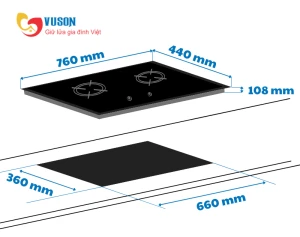 Bếp gas âm Eurosun EU-GA291D