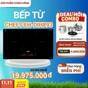 Bếp từ đôi Chefs EH-DIH893