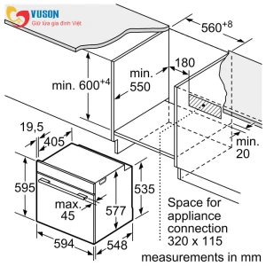 Lò nướng Bosch HMH.HBG633BS1A