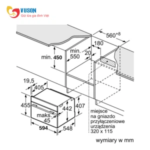 Lò nướng kết hợp vi sóng Bosch EUC.CMG633BS1