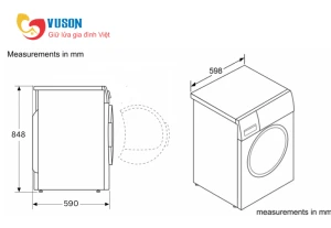Máy giặt Bosch MEEG.WAW28480SG (Serie 8- 9Kg)