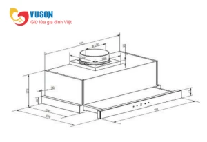Máy hút mùi âm tủ GrandX GX H70F72B(GX H70F72SB)