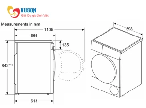 Máy sấy Bosch HMH.WTW85400SG