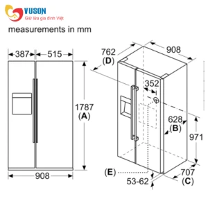 Tủ lạnh Bosch HMH.KAG93AIEPG