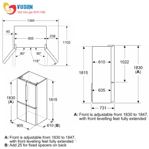 Tủ lạnh Bosch SBS HMH.KFN96APEAG