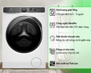 Máy giặt Electrolux Inverter 10 kg EWF1043R7WC