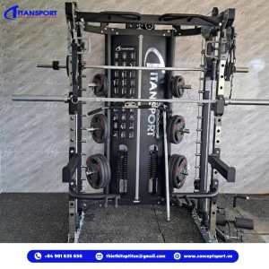 Khung gánh tạ trợ lực đa năng TF-3058 (2*60kgs), hiệu Titansport