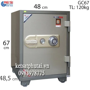 Két sắt chống cháy chống nước Goodwill GC67 cơ đổi mã