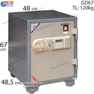 Két sắt chống cháy Goodwill GD67 điện tử báo động