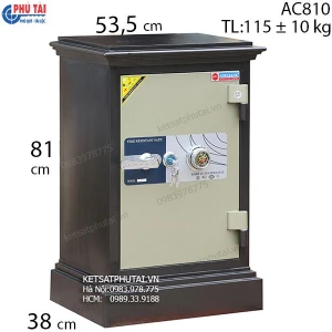 Két sắt gia đình Adelbank AC810 khóa cơ thường