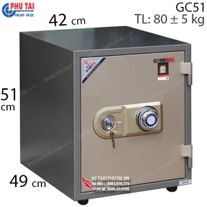 Két sắt Goodwill GC51 khóa cơ Đổi mã có báo động