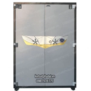 Két sắt hai cửa khóa vân tay điện tử Samurai MF6115